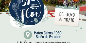 Llegó la primavera y con ella la infaltable Fiesta Nacional de la Flor en Escobar