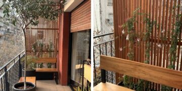 Tapando al vecino: así se resolvió el diseño de este balcón con buenas ideas de paisajismo