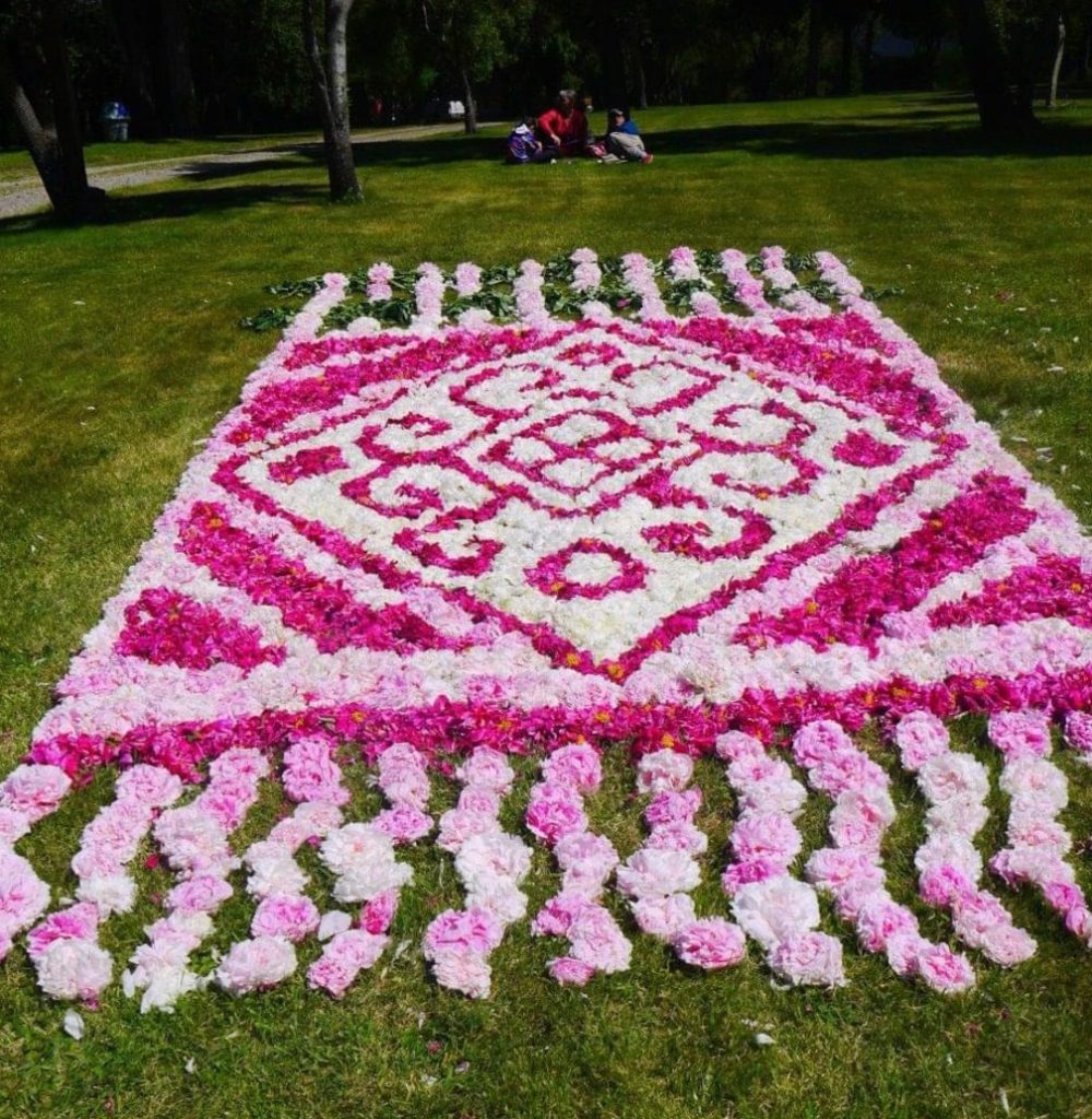 Fiesta de los Tapices de Peonías en Trevelin