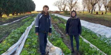 Marcos y Alejandra lograron volver al campo y allí viven un amor salpicado de huerta agroecológica, ganadería regenerativa y el placer de meter las manos en la tierra